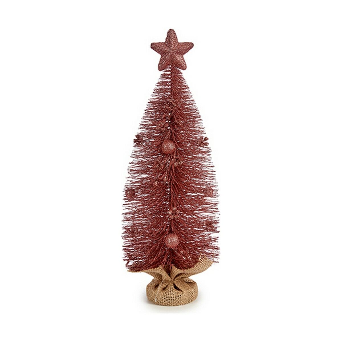 Juletre med stjerne Krist+ Rosa 13 x 41 x 13 cm